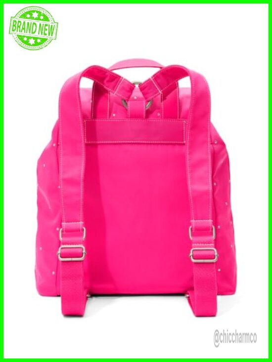 Nylon Fashion Backpack with Drawstring Closure, Adjustable Straps, Flap Pocket main image 4